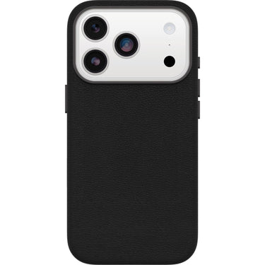 OtterBox Symmetry MagSafe Cactus Leather Case with Camera Control for iPhone 17 Pro - Noir Ash Black